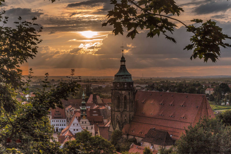 Sonnenuntergang Pirna