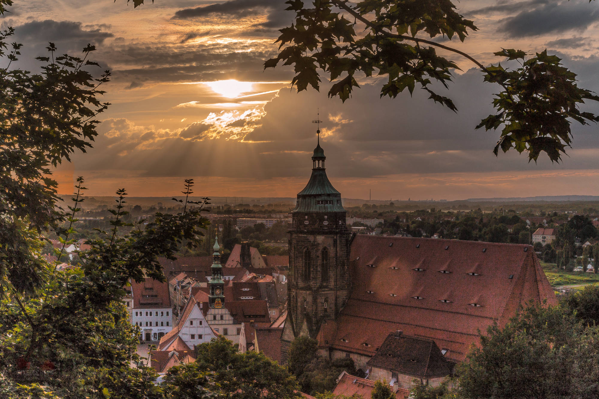 Sonnenuntergang Pirna